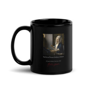 Vermeer Woman Holding a Balance Mug | MARILYN100 Cyberpainting