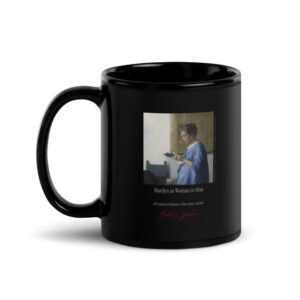 Vermeer Woman in Blue Mug | MARILYN100 Cyberpainting