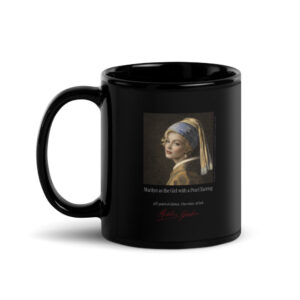 Vermeer the Girl with a Pearl Earring Mug | MARILYN100 Cyberpainting