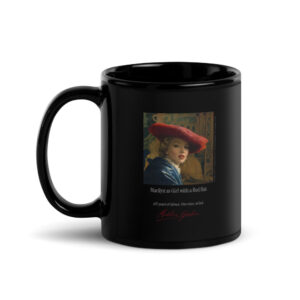 Vermeer Girl with a Red Hat Mug | MARILYN100 Cyberpainting