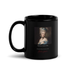 Gainsborough Lady in Blue Mug | MARILYN100 Cyberpainting