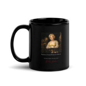 Goya Young Woman at a Balcony Mug | MARILYN100 Cyberpainting