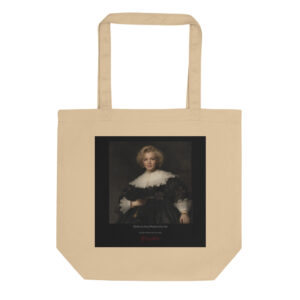 Rijn Young Woman with a Fan Tote Bag | MARILYN100 Cyberpainting