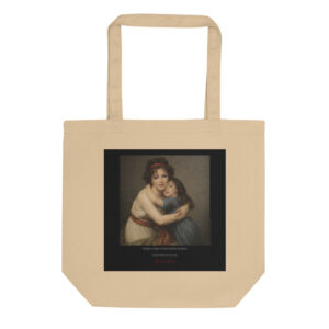 Brun Vigée Le Brun with Her Daughter Tote Bag | MARILYN100 Cyberpainting