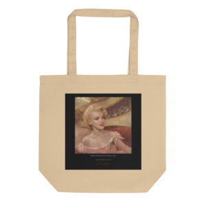 Cassatt Woman with Pearls in a Loge Tote Bag | MARILYN100 Cyberpainting