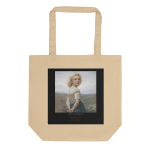 Bouguereau Young Peasant Girl Tote Bag | MARILYN100 Cyberpainting
