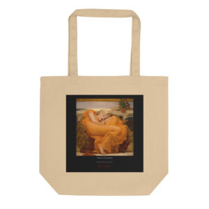 Leighton Flaming June Tote Bag | MARILYN100 Cyberpainting