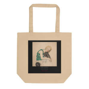 Schiele Seated Woman Tote Bag | MARILYN100 Cyberpainting