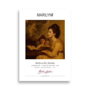 Reynolds Mrs. Sheridan Poster 50x70 cm | MARILYN100 Cyberpainting | 50x70 cm