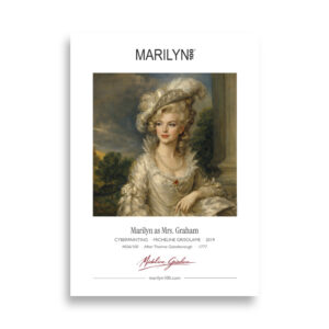 Gainsborough Mrs. Graham Poster 50x70 cm | MARILYN100 Cyberpainting | 50x70 cm
