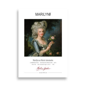Brun Marie Antoinette Poster 50x70 cm | MARILYN100 Cyberpainting | 50x70 cm