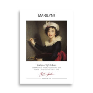 Brun Vigée Le Brun Poster 50x70 cm | MARILYN100 Cyberpainting | 50x70 cm