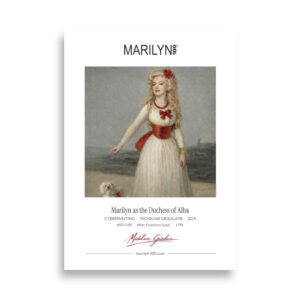 Goya the Duchess of Alba Poster 50x70 cm | MARILYN100 Cyberpainting | 50x70 cm