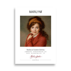 Brun Countess Golovina Poster 50x70 cm | MARILYN100 Cyberpainting | 50x70 cm