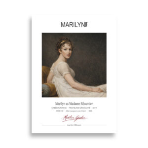 David Madame Récamier Poster 50x70 cm | MARILYN100 Cyberpainting | 50x70 cm