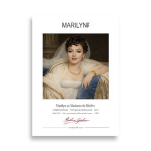 Ingres Madame de Rivière Poster 50x70 cm | MARILYN100 Cyberpainting | 50x70 cm