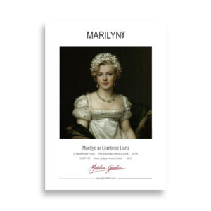 David Comtesse Daru Poster 50x70 cm | MARILYN100 Cyberpainting | 50x70 cm