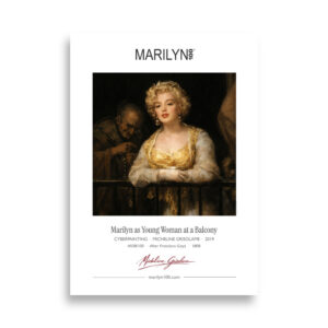 Goya Young Woman at a Balcony Poster 50x70 cm | MARILYN100 Cyberpainting | 50x70 cm