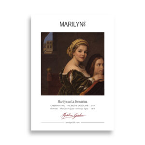 Ingres La Fornarina Poster 50x70 cm | MARILYN100 Cyberpainting | 50x70 cm