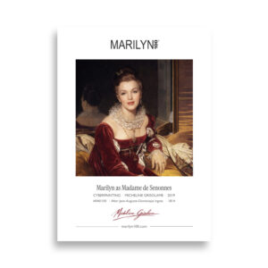 Ingres Madame de Senonnes Poster 50x70 cm | MARILYN100 Cyberpainting | 50x70 cm