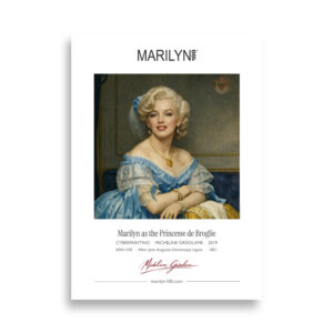 Ingres the Princesse de Broglie Poster 50x70 cm | MARILYN100 Cyberpainting | 50x70 cm