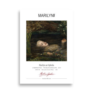 Millais Ophelia Poster 50x70 cm | MARILYN100 Cyberpainting | 50x70 cm
