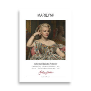 Ingres Madame Moitessier Poster 50x70 cm | MARILYN100 Cyberpainting | 50x70 cm