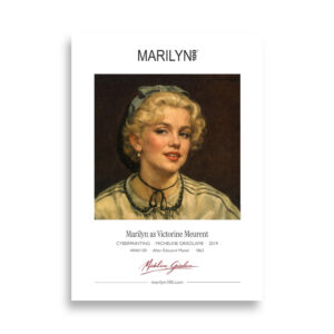 Manet Victorine Meurent Poster 50x70 cm | MARILYN100 Cyberpainting | 50x70 cm