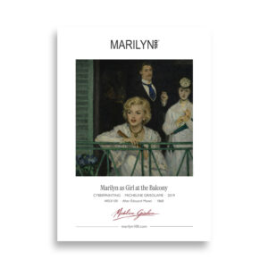 Manet Girl at the Balcony Poster 50x70 cm | MARILYN100 Cyberpainting | 50x70 cm