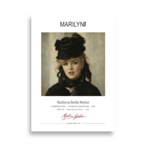 Manet Berthe Morisot Poster 50x70 cm | MARILYN100 Cyberpainting | 50x70 cm