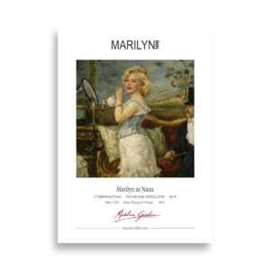 Manet Nana Poster 50x70 cm | MARILYN100 Cyberpainting | 50x70 cm