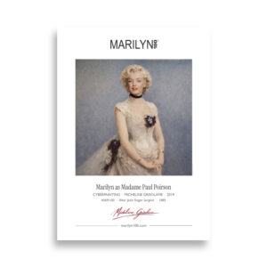 Sargent Madame Paul Poirson Poster 50x70 cm | MARILYN100 Cyberpainting | 50x70 cm