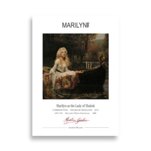 Waterhouse the Lady of Shalott Poster 50x70 cm | MARILYN100 Cyberpainting | 50x70 cm