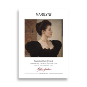 Klimt Marie Breunig Poster 50x70 cm | MARILYN100 Cyberpainting | 50x70 cm