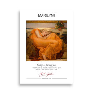 Leighton Flaming June Poster 50x70 cm | MARILYN100 Cyberpainting | 50x70 cm