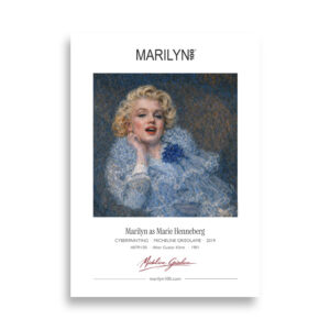 Klimt Marie Henneberg Poster 50x70 cm | MARILYN100 Cyberpainting | 50x70 cm
