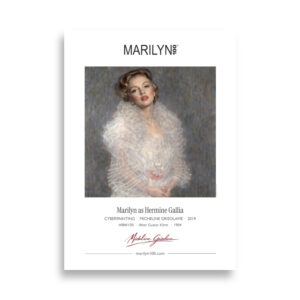 Klimt Hermine Gallia Poster 50x70 cm | MARILYN100 Cyberpainting | 50x70 cm