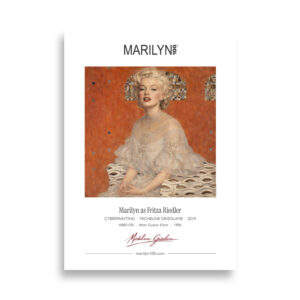 Klimt Fritza Riedler Poster 50x70 cm | MARILYN100 Cyberpainting | 50x70 cm