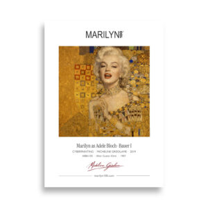 Klimt Adele Bloch-Bauer I Poster 50x70 cm | MARILYN100 Cyberpainting | 50x70 cm