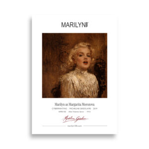 Serov Margarita Morozova Poster 50x70 cm | MARILYN100 Cyberpainting | 50x70 cm