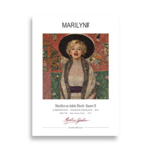 Klimt Adele Bloch-Bauer II Poster 50x70 cm | MARILYN100 Cyberpainting | 50x70 cm