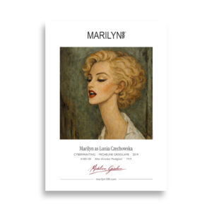 Modigliani Lunia Czechowska Poster 50x70 cm | MARILYN100 Cyberpainting | 50x70 cm