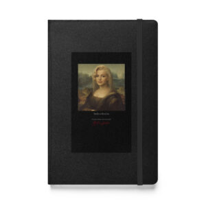 Leonardo Mona Lisa Notebook | MARILYN100 Cyberpainting - Black