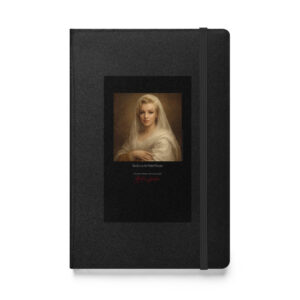 Raffaello the Veiled Woman Notebook | MARILYN100 Cyberpainting - Black