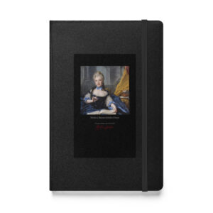 Nattier Madame Adélaïde of France Notebook | MARILYN100 Cyberpainting - Black