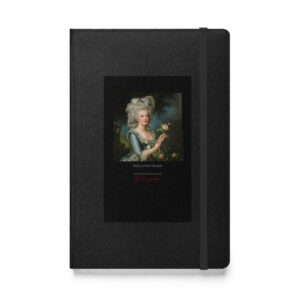 Vigée Le Brun Marie Antoinette Notebook | MARILYN100 Cyberpainting - Black