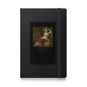 Prud'hon Empress Josephine Notebook | MARILYN100 Cyberpainting - Black