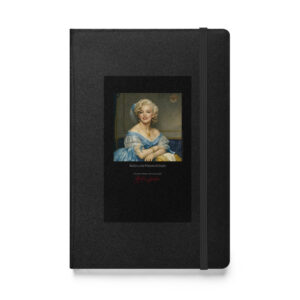 Ingres the Princesse de Broglie Notebook | MARILYN100 Cyberpainting - Black