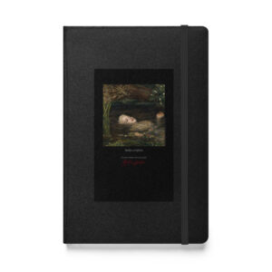 Millais Ophelia Notebook | MARILYN100 Cyberpainting - Black