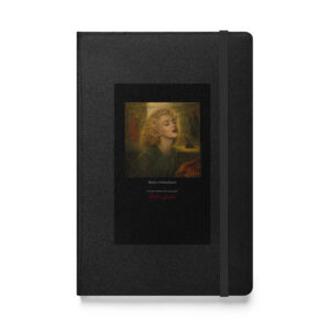 Rossetti Beata Beatrix Notebook | MARILYN100 Cyberpainting - Black